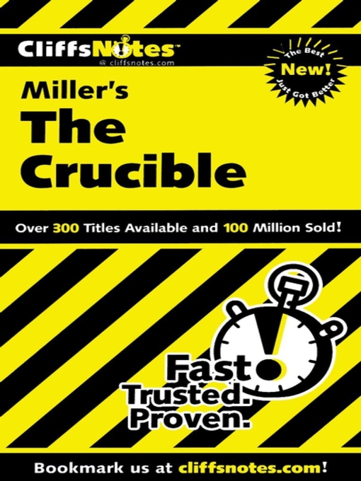 Title details for CliffsNotes on Miller's The Crucible by Jennifer L. Scheidt - Available
